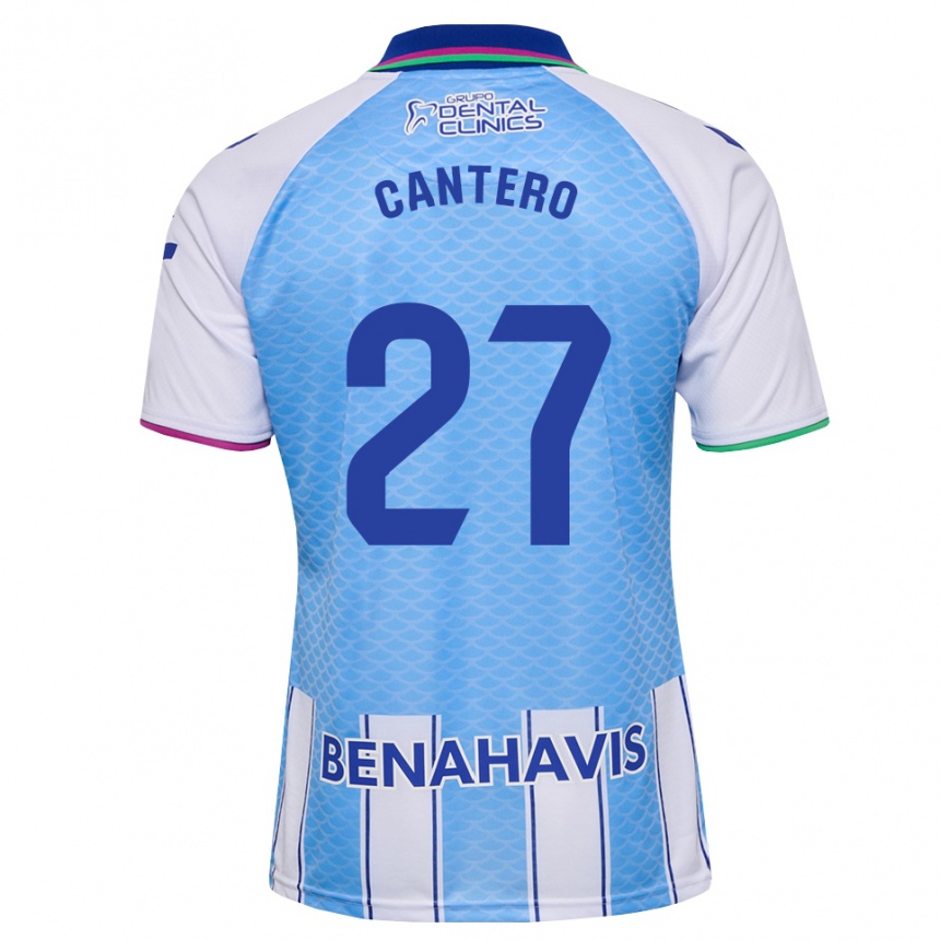 גברים כדורגל Cris Cantero #27 כחול שמיים עמוק לבן ג'רזי ביתית 2026/27