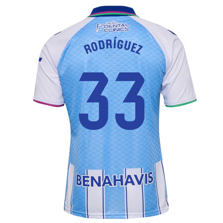 גברים כדורגל Alfonso Rodríguez #33 כחול שמיים עמוק לבן ג'רזי ביתית 2026/27