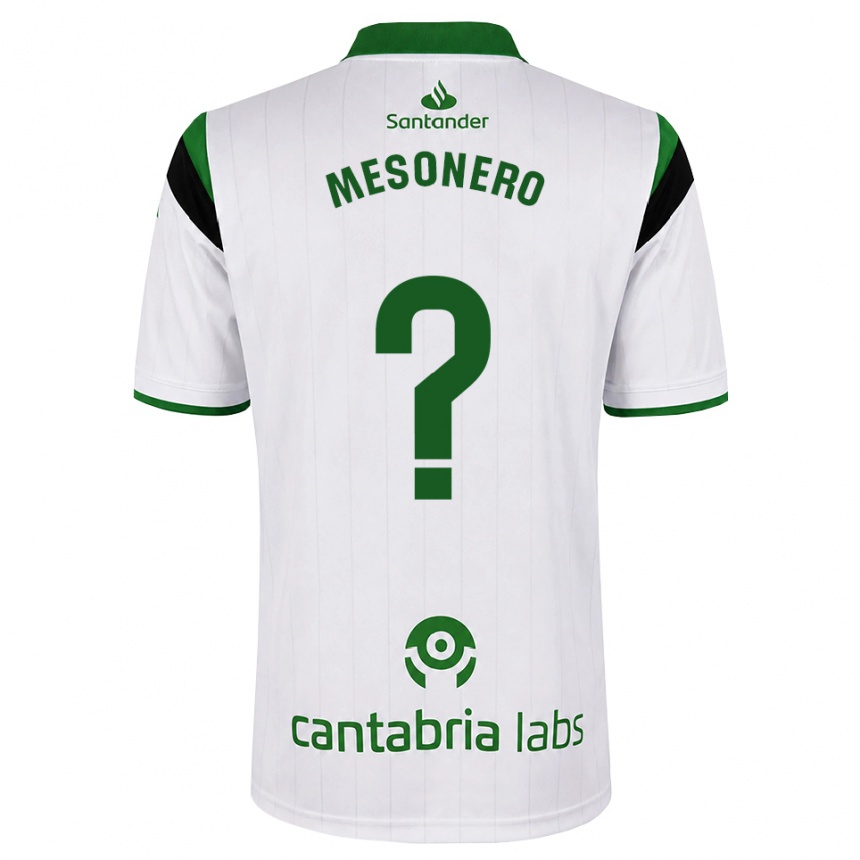 גברים כדורגל Germán Mesonero #0 לבן ירוק שחור ג'רזי ביתית 2026/27