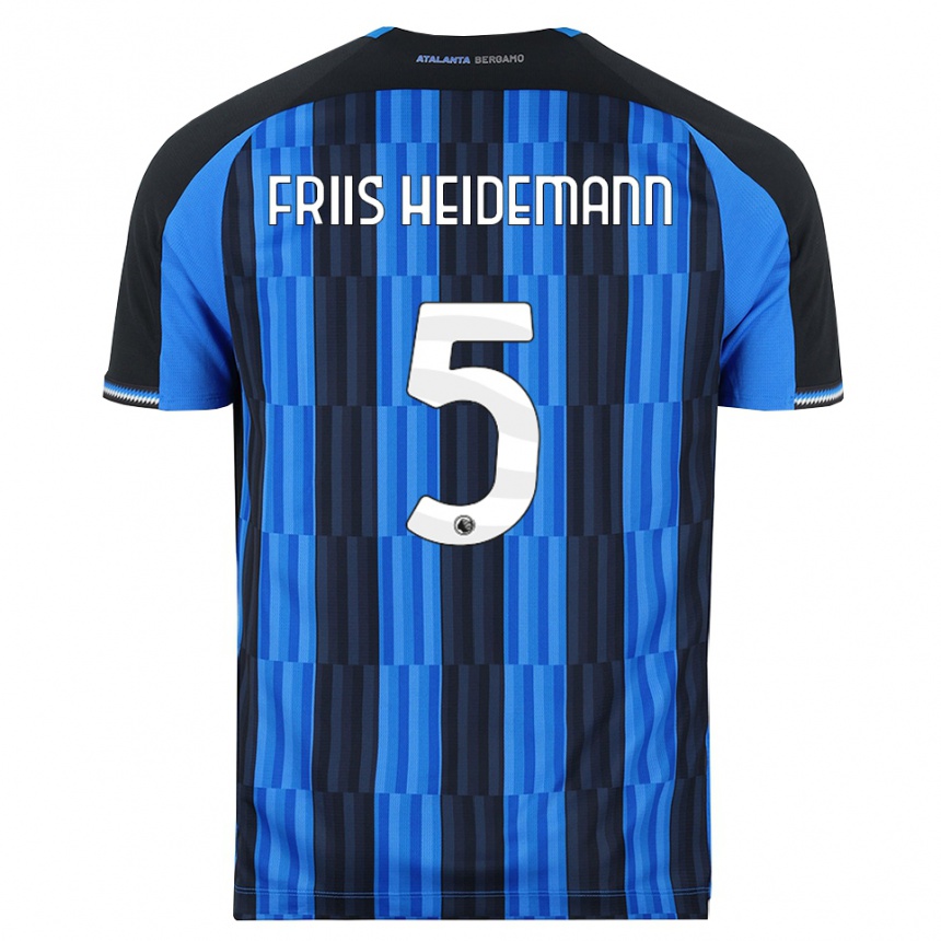 גברים כדורגל Lukas Friis Heidemann #5 כחול שחור אדום ג'רזי ביתית 2026/27 גברים כדורגל Lukas Friis Heidemann #5 כחול שחור אדום ג'רזי ביתית 2026/27