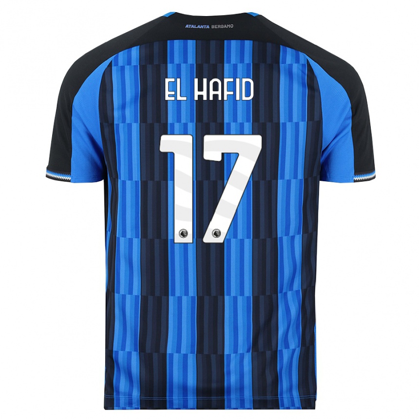 גברים כדורגל Badr El Hafid #17 כחול שחור אדום ג'רזי ביתית 2026/27