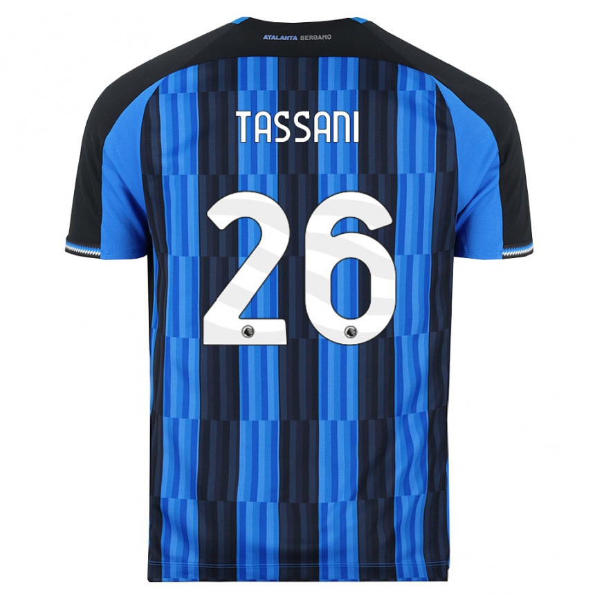 גברים כדורגל Alessandro Tassani #26 כחול שחור אדום ג'רזי ביתית 2026/27