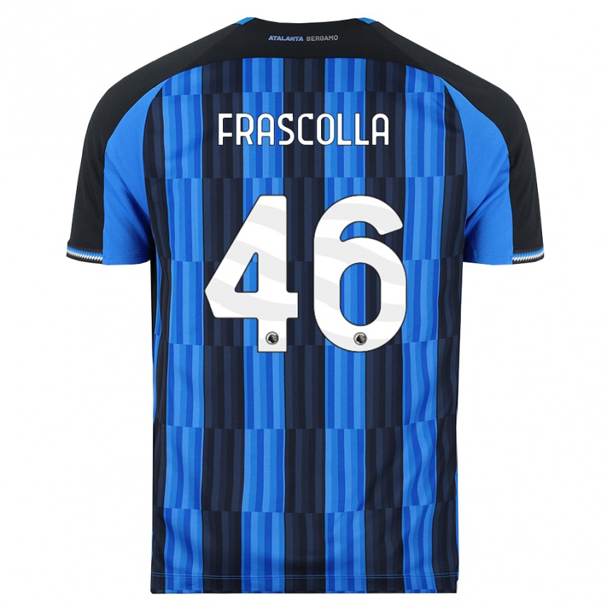 גברים כדורגל Andrea Frascolla #46 כחול שחור אדום ג'רזי ביתית 2026/27