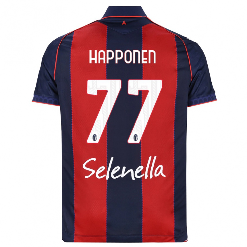 גברים כדורגל Ukko Happonen #77 כחול מלכותי אדום לבן ג'רזי ביתית 2026/27