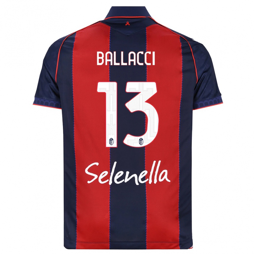 גברים כדורגל Edoardo Ballacci #13 כחול מלכותי אדום לבן ג'רזי ביתית 2026/27