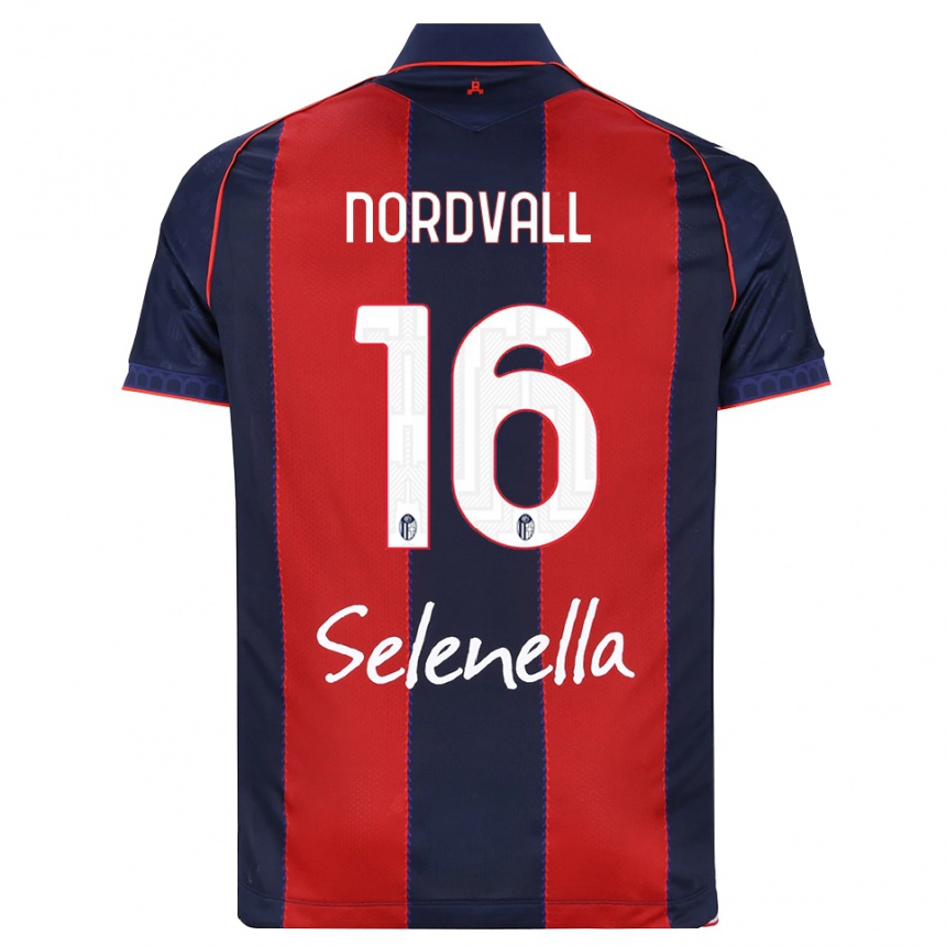גברים כדורגל Ossian Nordvall #16 כחול מלכותי אדום לבן ג'רזי ביתית 2026/27 גברים כדורגל Ossian Nordvall #16 כחול מלכותי אדום לבן ג'רזי ביתית 2026/27
