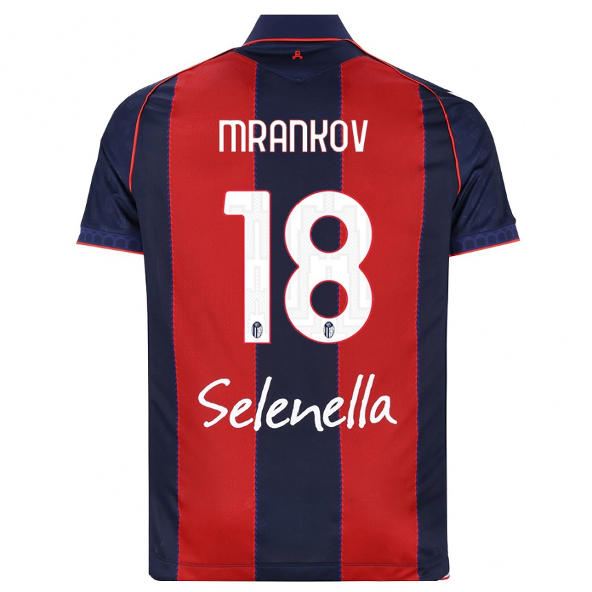 גברים כדורגל Dimitar Mrankov #18 כחול מלכותי אדום לבן ג'רזי ביתית 2026/27