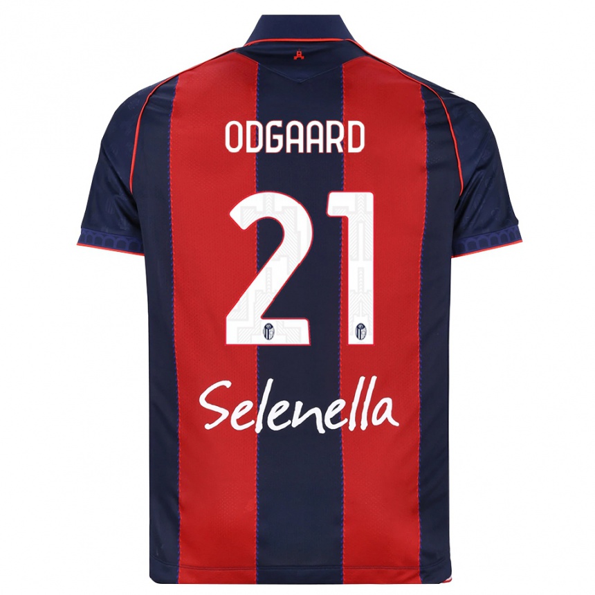 גברים כדורגל ינס אודגארד #21 כחול מלכותי אדום לבן ג'רזי ביתית 2026/27