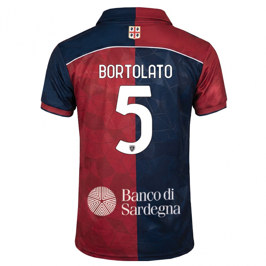 גברים כדורגל Filippo Bortolato #5 בורדו כחול מלכותי ג'רזי ביתית 2026/27 גברים כדורגל Filippo Bortolato #5 בורדו כחול מלכותי ג'רזי ביתית 2026/27