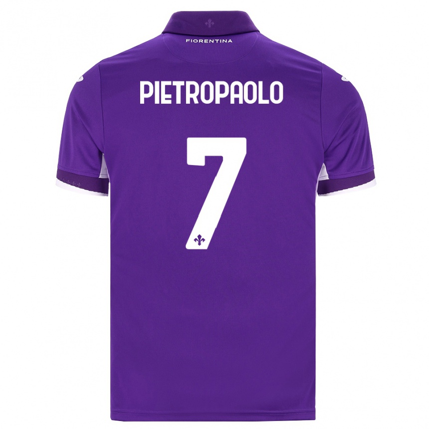 גברים כדורגל Mario Pietropaolo #7 סגול לבן ורוד ג'רזי ביתית 2026/27