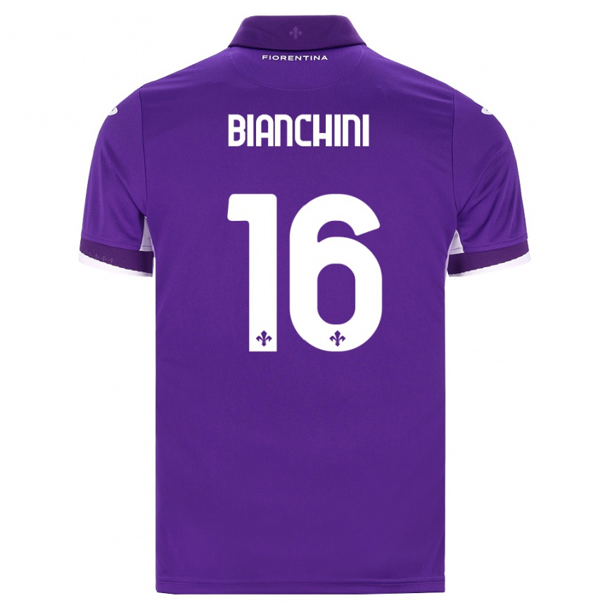 גברים כדורגל Arno Bianchini #16 סגול לבן ורוד ג'רזי ביתית 2026/27