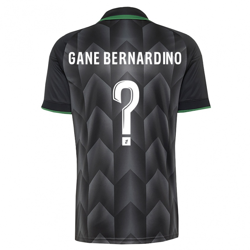 גברים כדורגל Nathanaël Gane Bernardino #0 לבן שחור ירוק הרחק ג'רזי 2026/27