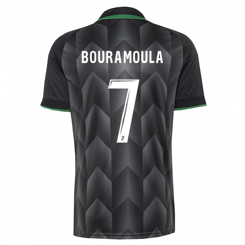 גברים כדורגל Ilies Bouramoula #7 לבן שחור ירוק הרחק ג'רזי 2026/27 גברים כדורגל Ilies Bouramoula #7 לבן שחור ירוק הרחק ג'רזי 2026/27