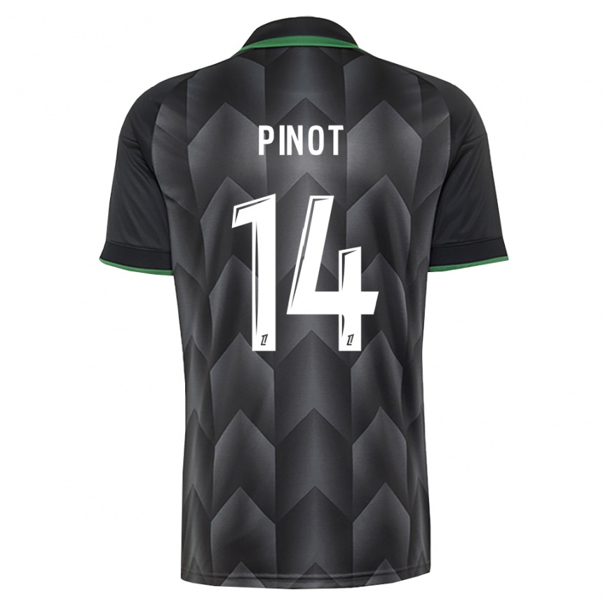 גברים כדורגל Laurine Pinot #14 לבן שחור ירוק הרחק ג'רזי 2026/27 גברים כדורגל Laurine Pinot #14 לבן שחור ירוק הרחק ג'רזי 2026/27