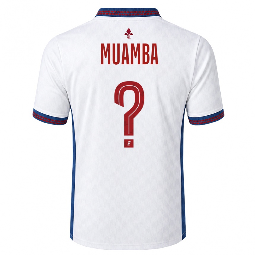 גברים כדורגל Lucas Muamba #0 אדום לבן כחול הרחק ג'רזי 2026/27