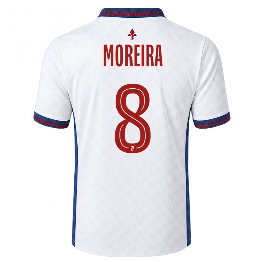 גברים כדורגל Keziah Moreira #8 אדום לבן כחול הרחק ג'רזי 2026/27