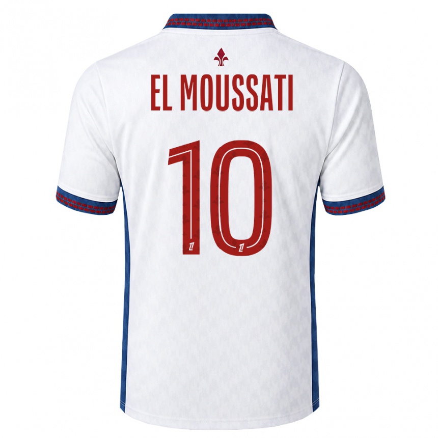 גברים כדורגל Redouane El Moussati #10 אדום לבן כחול הרחק ג'רזי 2026/27