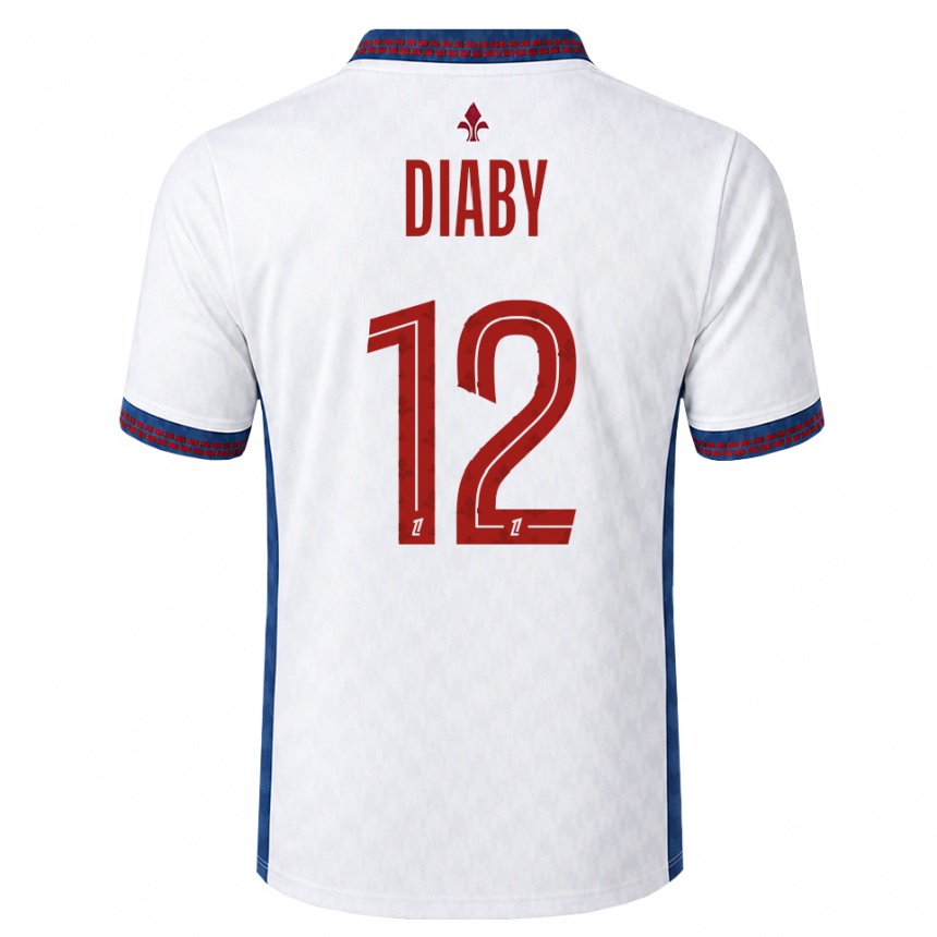 גברים כדורגל Bafodé Diaby #12 אדום לבן כחול הרחק ג'רזי 2026/27
