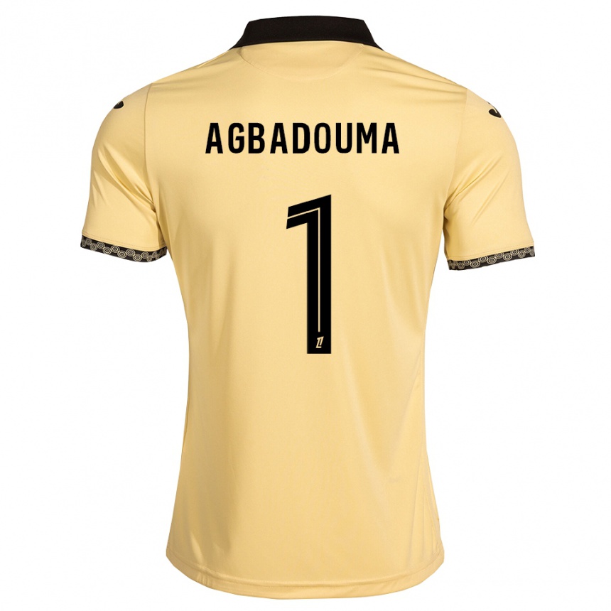 גברים כדורגל Mathys Agbadouma #1 לבן נאבאחו שחור הרחק ג'רזי 2026/27