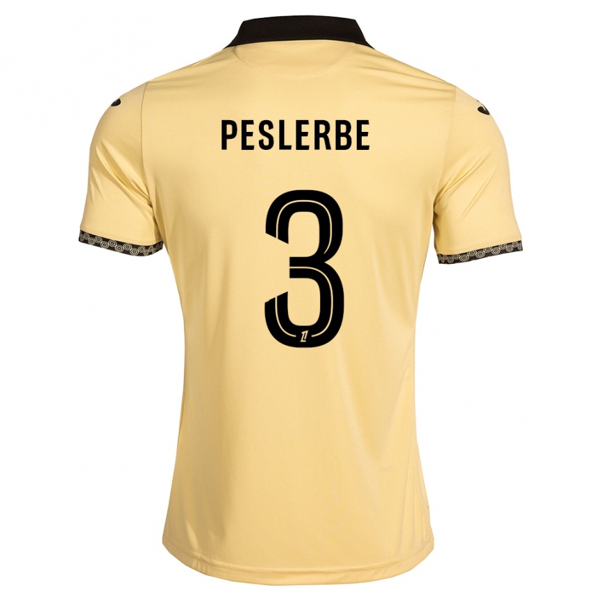 גברים כדורגל Thomas Peslerbe #3 לבן נאבאחו שחור הרחק ג'רזי 2026/27
