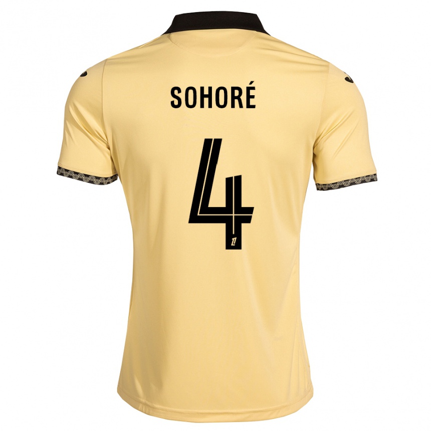 גברים כדורגל Seni Sohoré #4 לבן נאבאחו שחור הרחק ג'רזי 2026/27