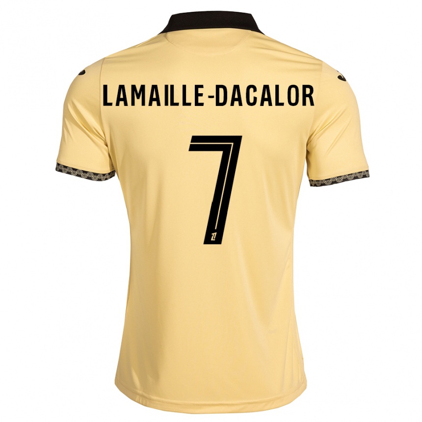 גברים כדורגל Olan Lamaille-Dacalor #7 לבן נאבאחו שחור הרחק ג'רזי 2026/27