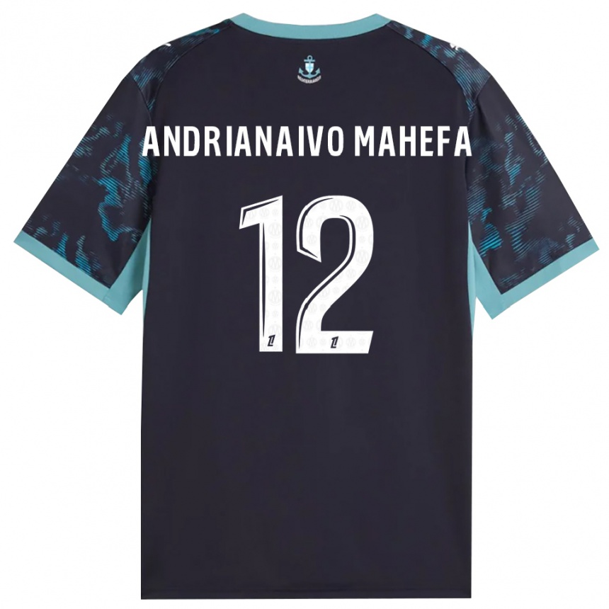 גברים כדורגל Mathis Andrianaivo Mahefa #12 טורקיז בהיר שחור הרחק ג'רזי 2026/27