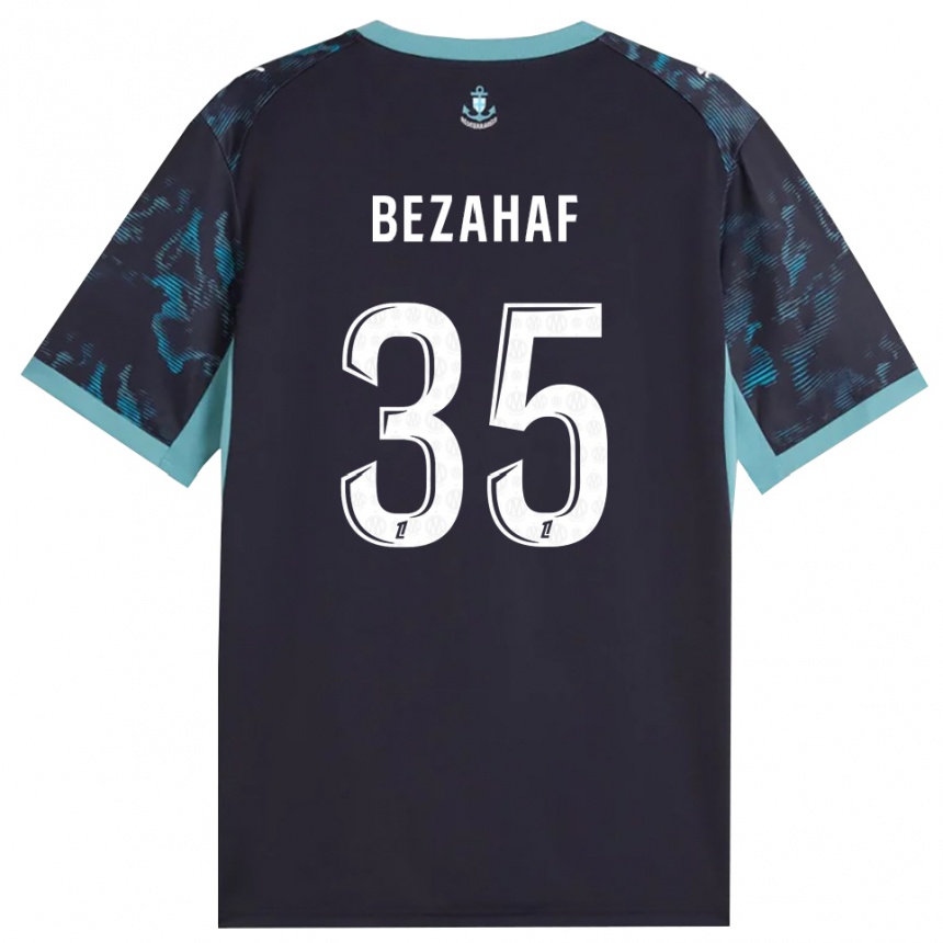 גברים כדורגל Kelyann Bezahaf #35 טורקיז בהיר שחור הרחק ג'רזי 2026/27