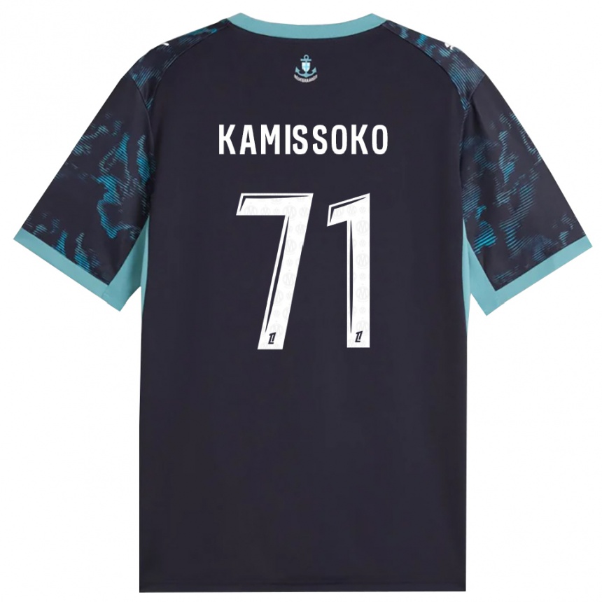 גברים כדורגל Nouhoum Kamissoko #71 טורקיז בהיר שחור הרחק ג'רזי 2026/27