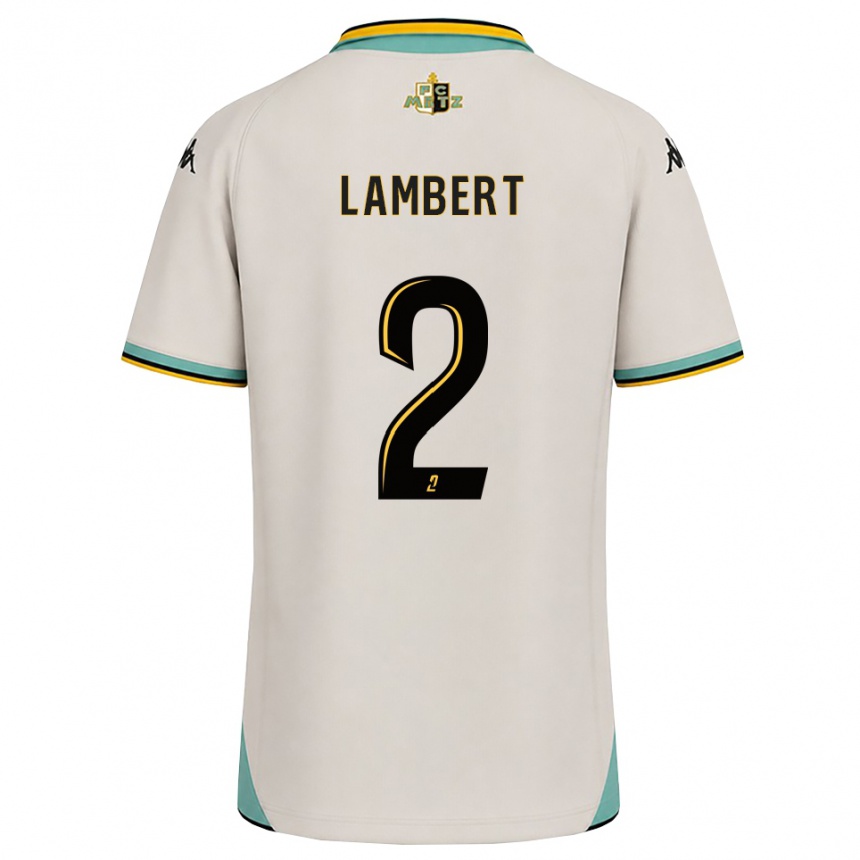 גברים כדורגל Anaïs Lambert #2 לבן פרחוני שחור הרחק ג'רזי 2026/27