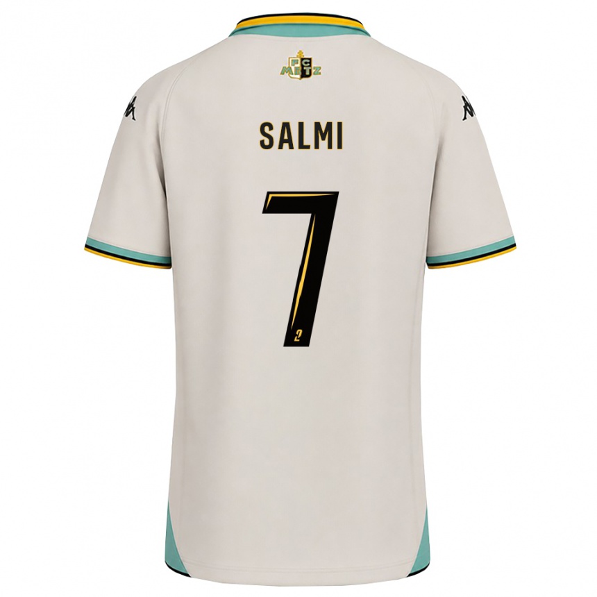 גברים כדורגל Bilal Salmi #7 לבן פרחוני שחור הרחק ג'רזי 2026/27