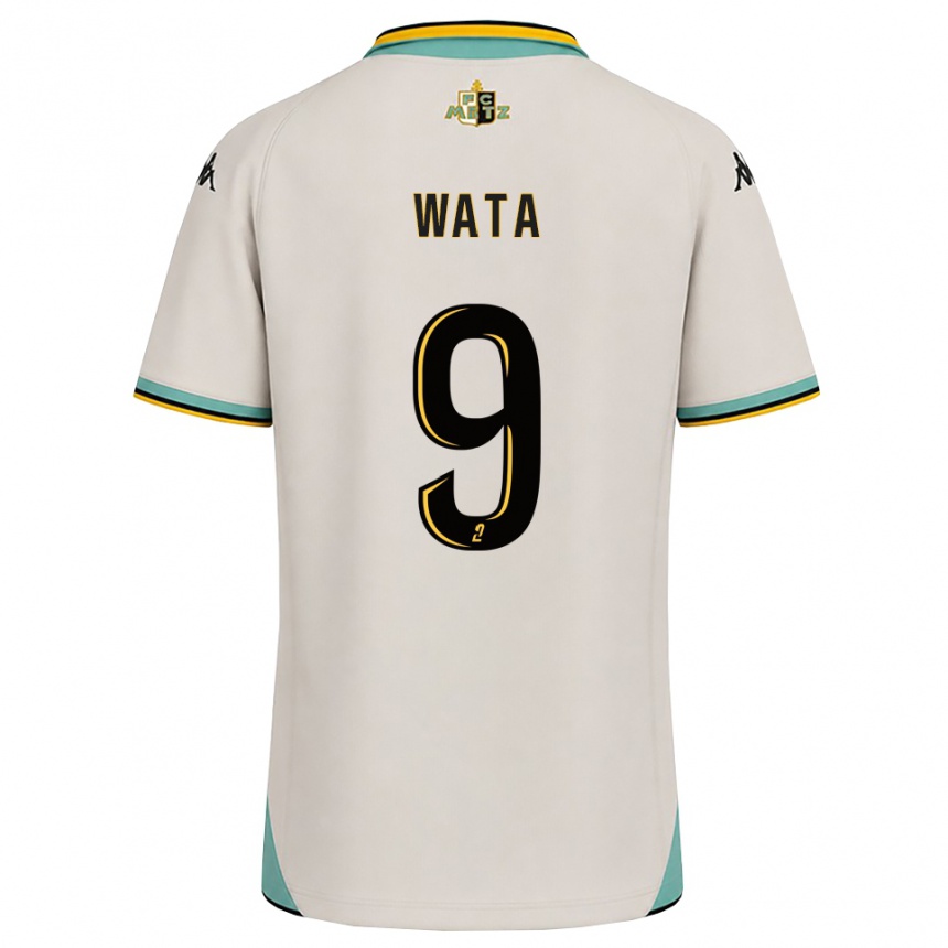 גברים כדורגל Xavier Wata #9 לבן פרחוני שחור הרחק ג'רזי 2026/27