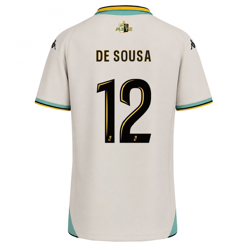 גברים כדורגל Jackson De Sousa #12 לבן פרחוני שחור הרחק ג'רזי 2026/27