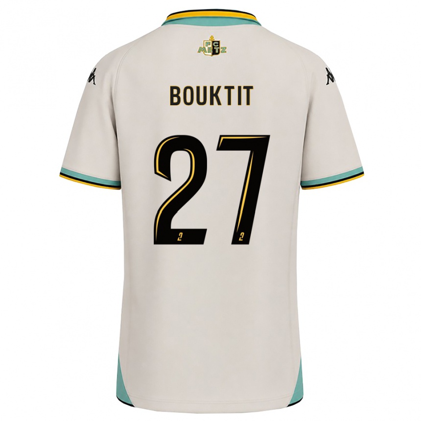 גברים כדורגל Assia Bouktit #27 לבן פרחוני שחור הרחק ג'רזי 2026/27 גברים כדורגל Assia Bouktit #27 לבן פרחוני שחור הרחק ג'רזי 2026/27