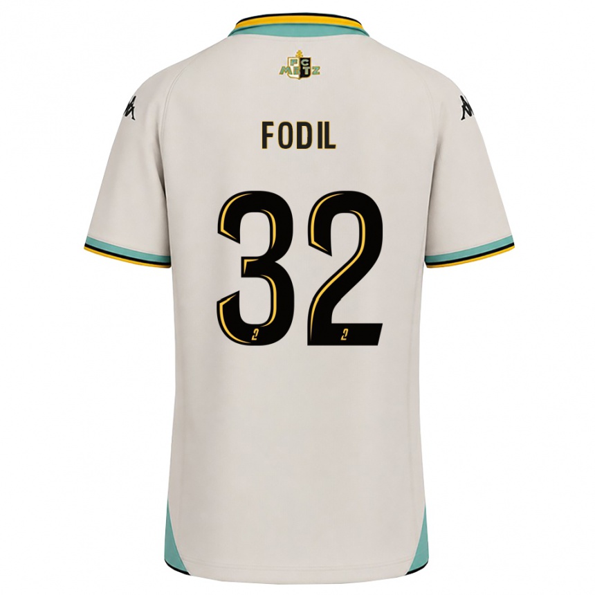 גברים כדורגל Maria Fodil #32 לבן פרחוני שחור הרחק ג'רזי 2026/27