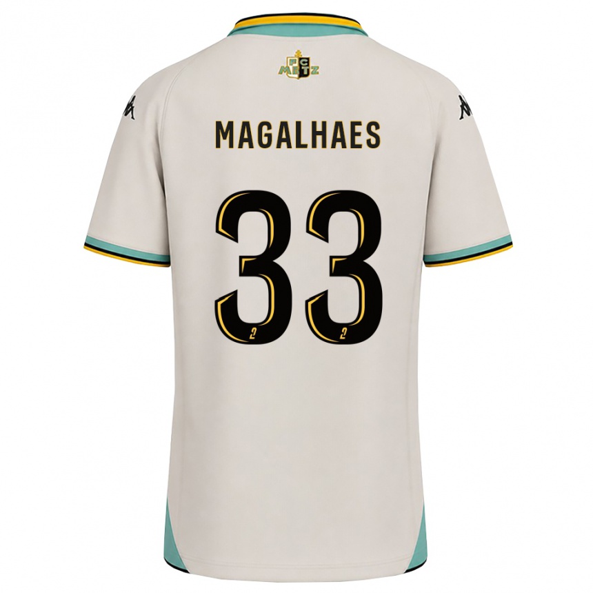 גברים כדורגל Manon Magalhaes #33 לבן פרחוני שחור הרחק ג'רזי 2026/27