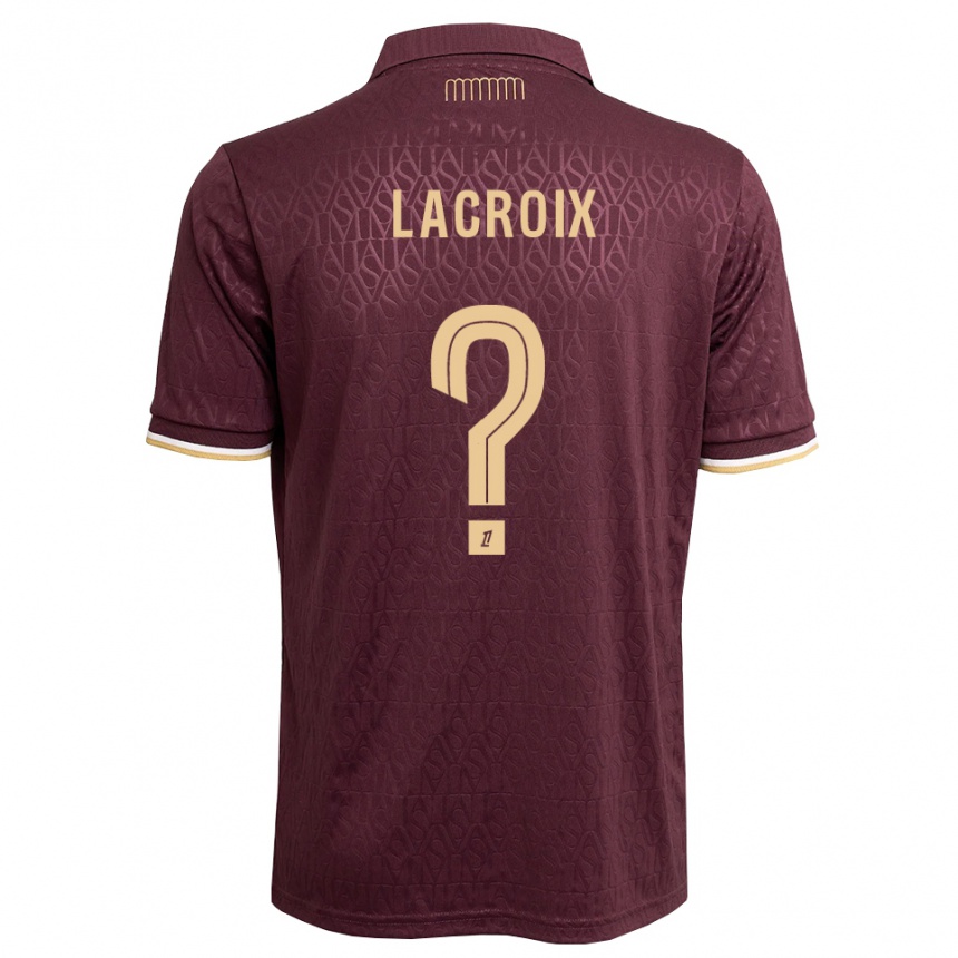 גברים כדורגל Timéo Lacroix #0 חום חולי אדום הרחק ג'רזי 2026/27