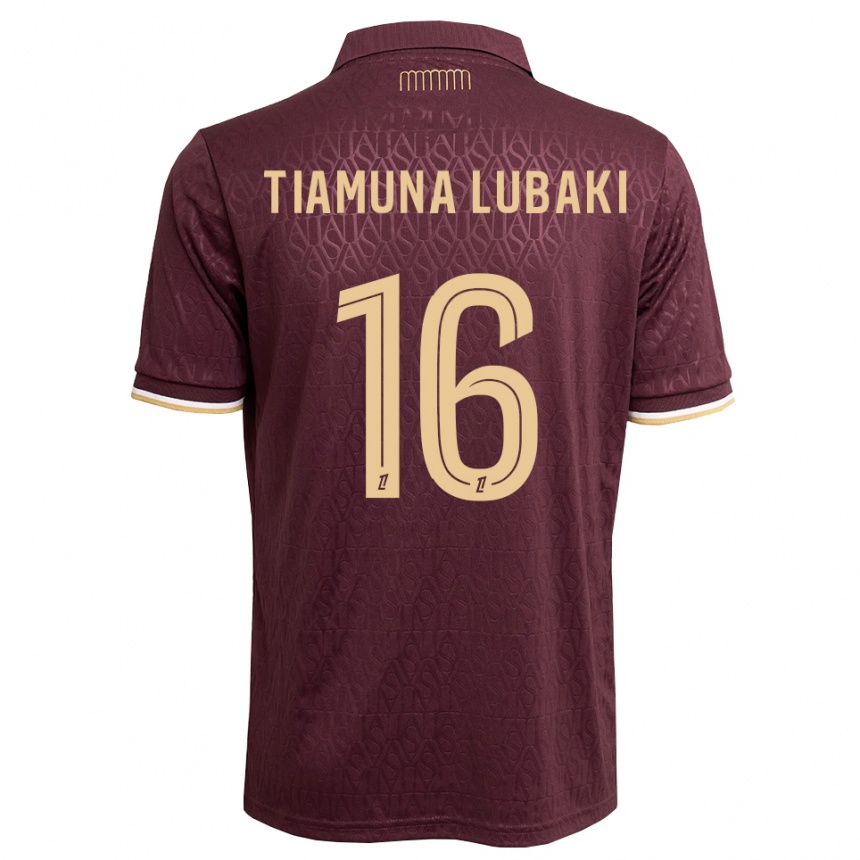 גברים כדורגל Loïc Tiamuna Lubaki #16 חום חולי אדום הרחק ג'רזי 2026/27