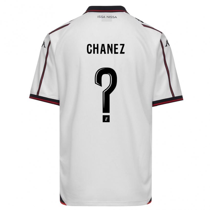 גברים כדורגל Rafael Chanez #0 שחור לבן הרחק ג'רזי 2026/27