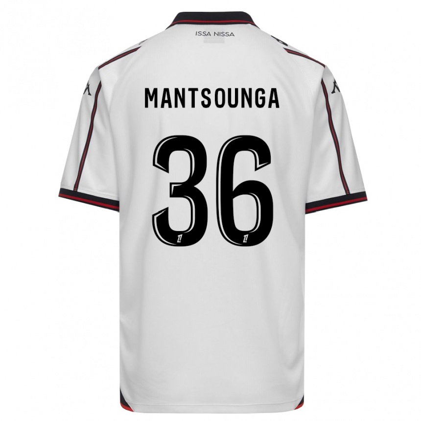 גברים כדורגל Brad-Hamilton Mantsounga #36 שחור לבן הרחק ג'רזי 2026/27