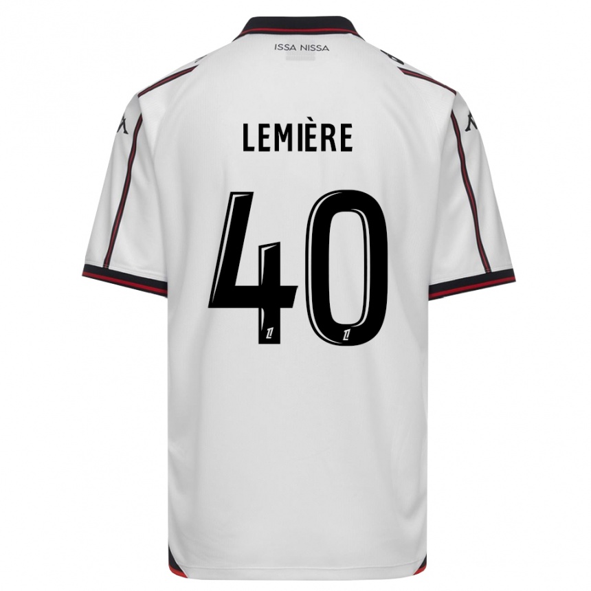 גברים כדורגל Pauline Lemière #40 שחור לבן הרחק ג'רזי 2026/27 גברים כדורגל Pauline Lemière #40 שחור לבן הרחק ג'רזי 2026/27