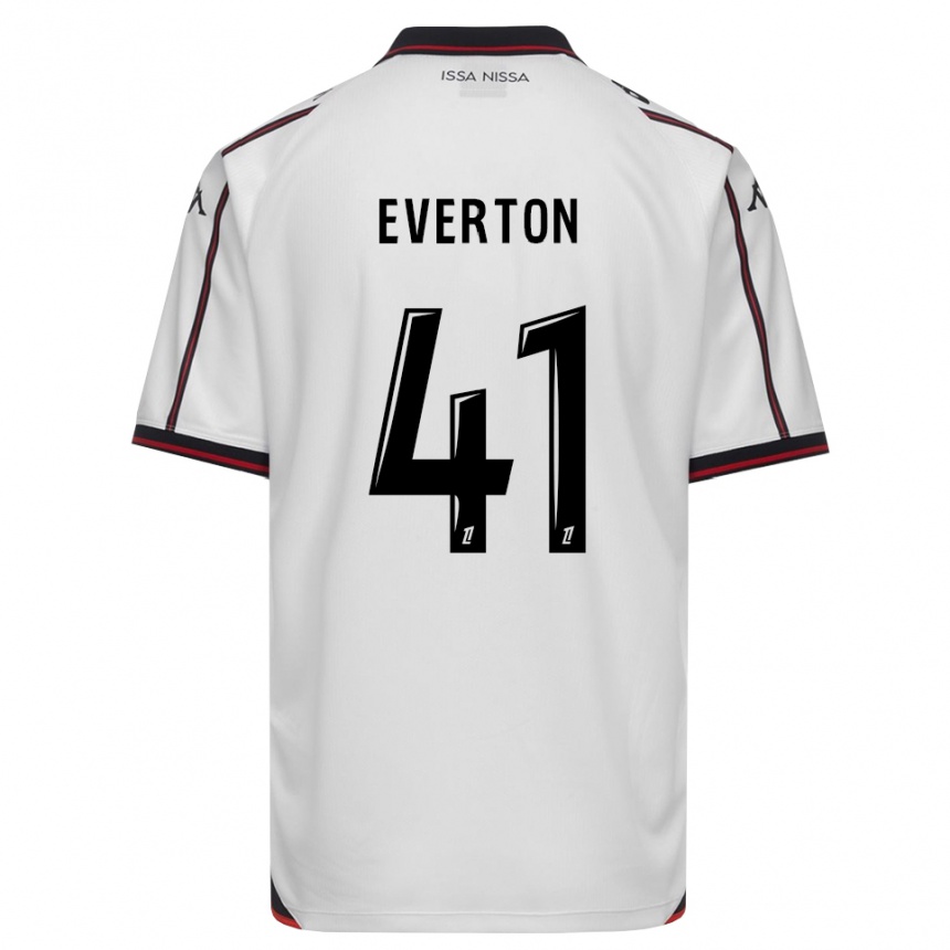 גברים כדורגל Everton #41 שחור לבן הרחק ג'רזי 2026/27