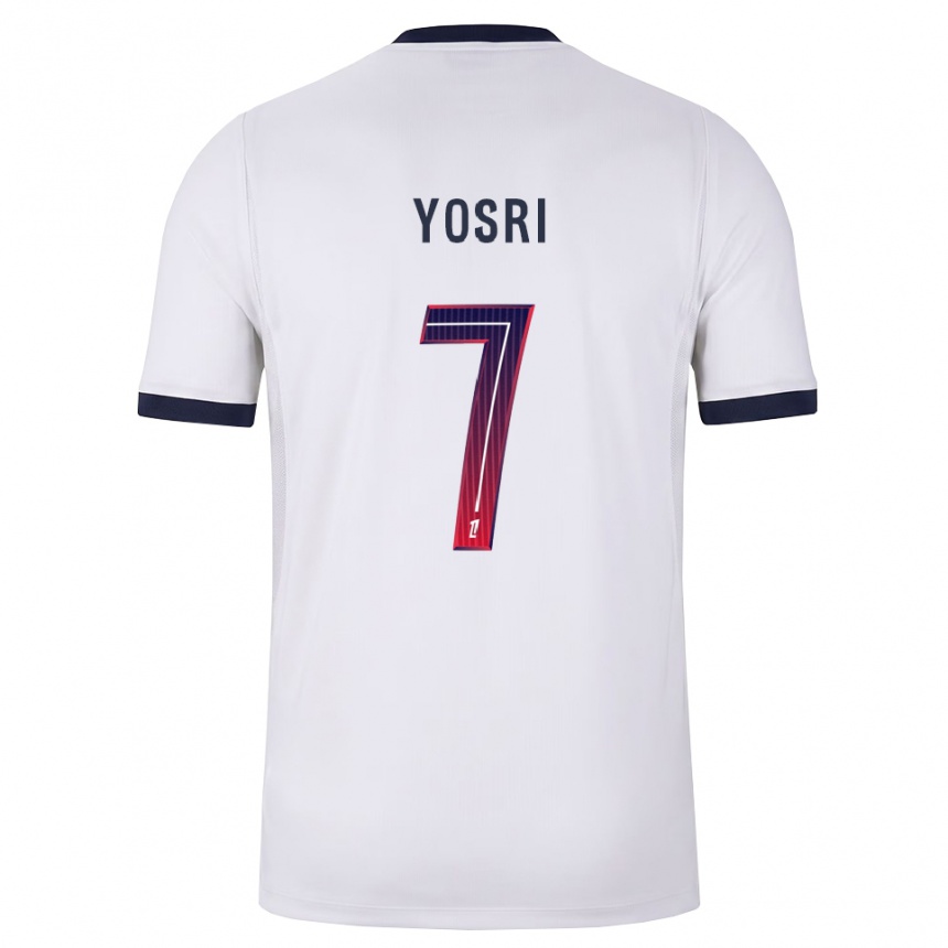 גברים כדורגל Bouzid Yosri #7 לבן שחור אדום הרחק ג'רזי 2026/27 גברים כדורגל Bouzid Yosri #7 לבן שחור אדום הרחק ג'רזי 2026/27