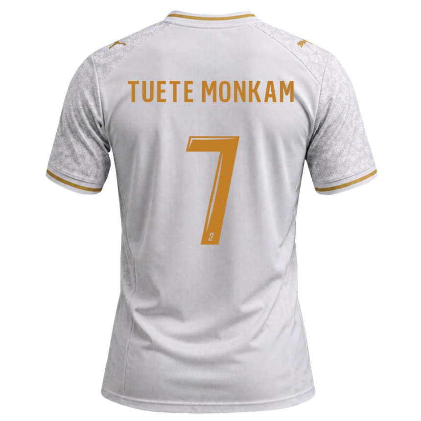 גברים כדורגל Malcolm Tuete Monkam #7 לבן אפור זהב הרחק ג'רזי 2026/27