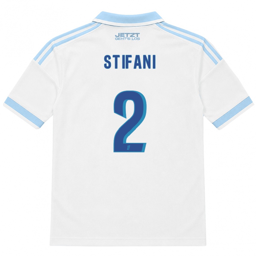 גברים כדורגל Nolaan Stifani #2 כחול שמיים בהיר לבן אדום הרחק ג'רזי 2026/27