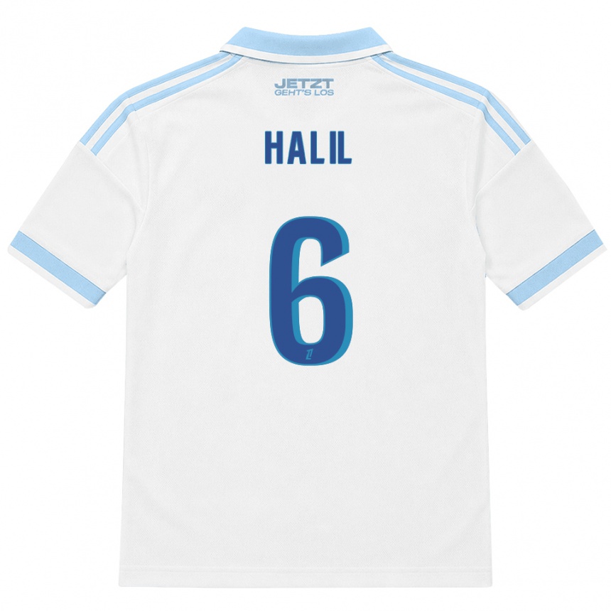 גברים כדורגל Fouad Halil #6 כחול שמיים בהיר לבן אדום הרחק ג'רזי 2026/27