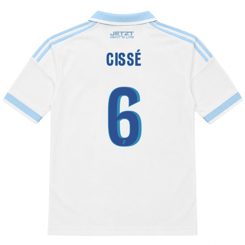 גברים כדורגל Amadou Cissé #6 כחול שמיים בהיר לבן אדום הרחק ג'רזי 2026/27