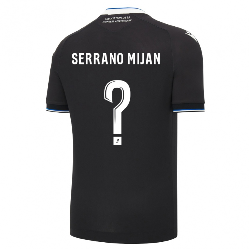 גברים כדורגל Joye Serrano Mijan #0 שחור כחול לבן הרחק ג'רזי 2026/27 גברים כדורגל Joye Serrano Mijan #0 שחור כחול לבן הרחק ג'רזי 2026/27