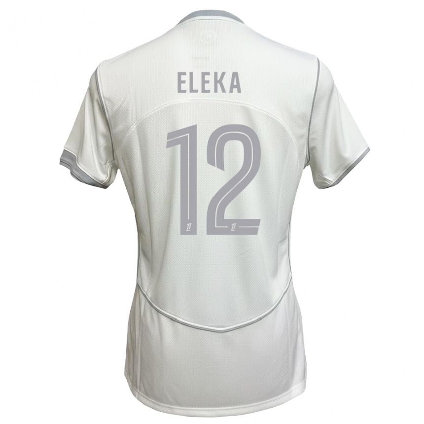 גברים כדורגל Nathan Eleka #12 לבן אפור הרחק ג'רזי 2026/27