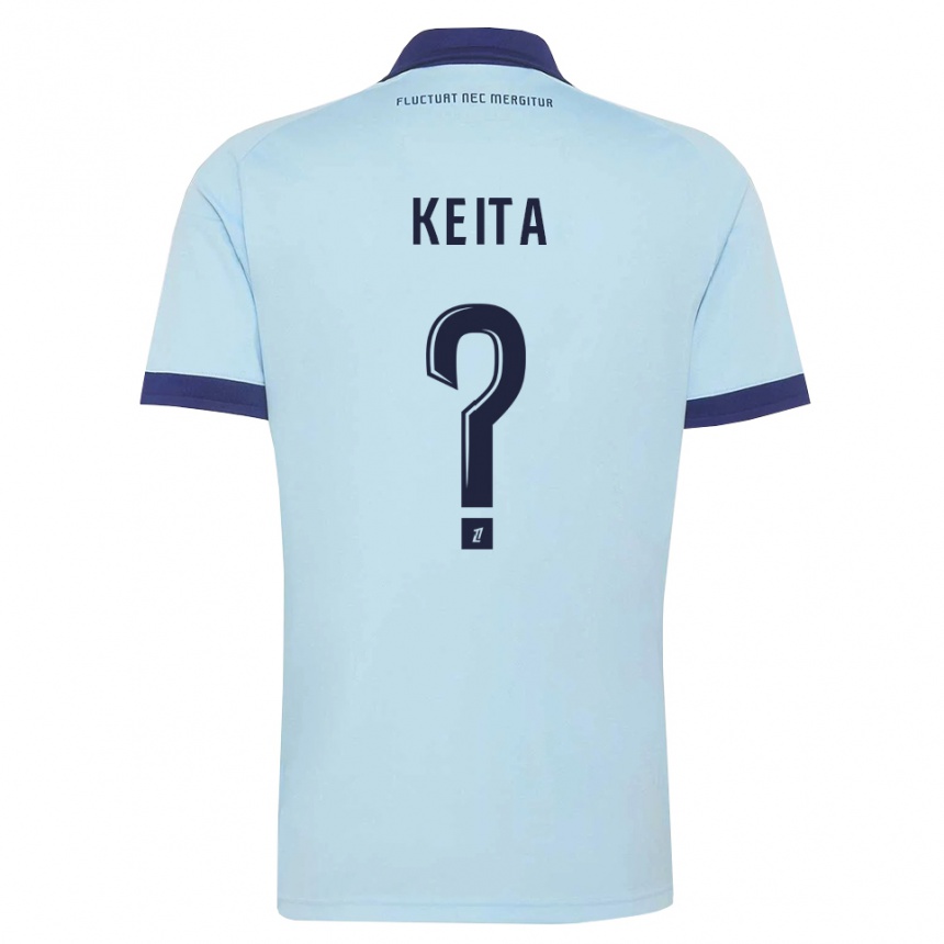 גברים כדורגל Djibril Keita #0 כחול תירס שחור הרחק ג'רזי 2026/27